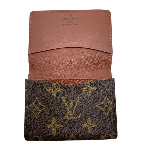 VTG Louis Vuitton Monogram Envelope Carte De Vistie Card Holder Wallet W/Box - Picture 6 of 15